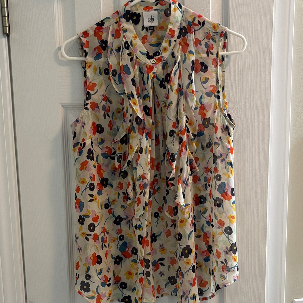 CAbi Tux Ruffle Top